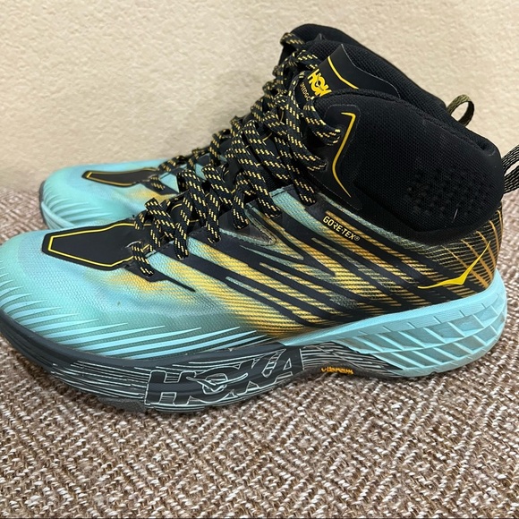 Hoka One One Womens Speedgoat Mid 2 GTX 1106533 Blue Running Shoes Sz 11 Outdoor - Picture 7 of 10